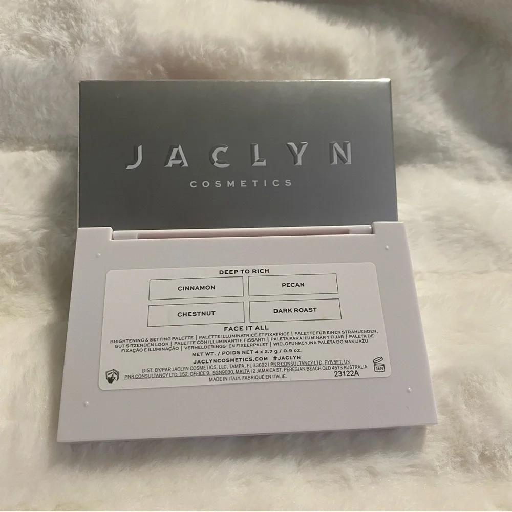 NIB Jaclyn Cosmetics Face It All Brightening & Setting Palette 